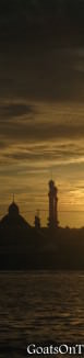 sunset in brunei