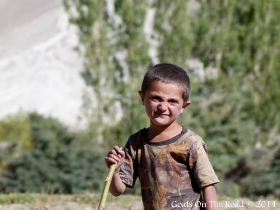 A Young Village Boy On Pamir Highway