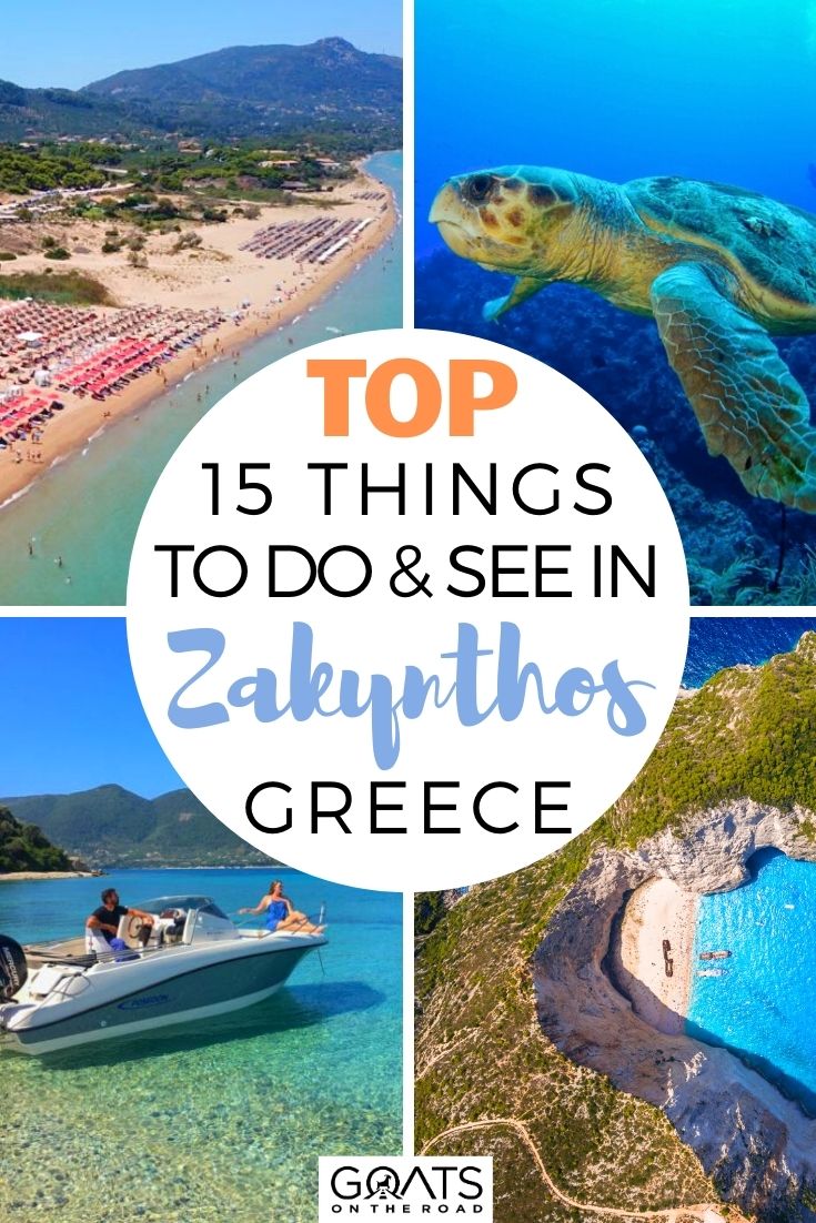 In this guide, we listed the top 15 things to do & see in Zakynthos, Greece! From amazing places to stay, the best restaurants to eat at, tips on what to do and more, plan your perfect trip with our guide to the Greek islands! | #BeautifulDestinations #Europe #TravelGuide Top 15 Things To Do & See in Zakynthos Greece