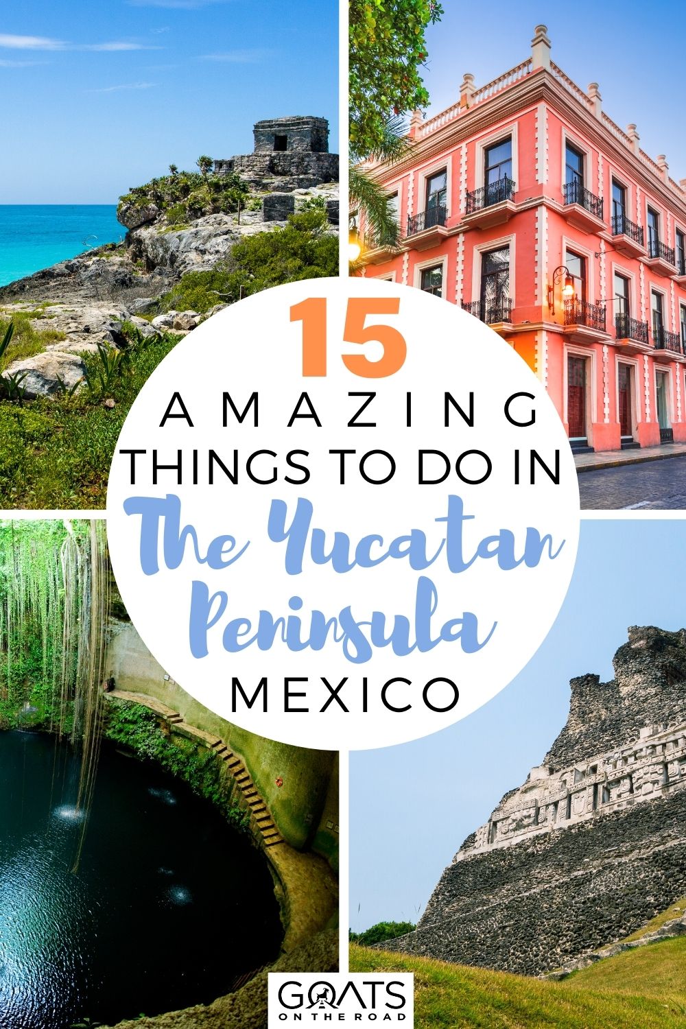 Heading to the Yucatan Peninsula? Here are 15 Amazing Things to do in The Yucatan Peninsula! From the coastlines of Cancun to the beaches of Tulum, there is something for everyone! All the best things to do in the Yucatan Peninsula from pristine beaches, Mayan ruins, historic city centers, cenotes, and more! | #cancun #tulum #travel 15 Amazing Things to do in The Yucatan Peninsula