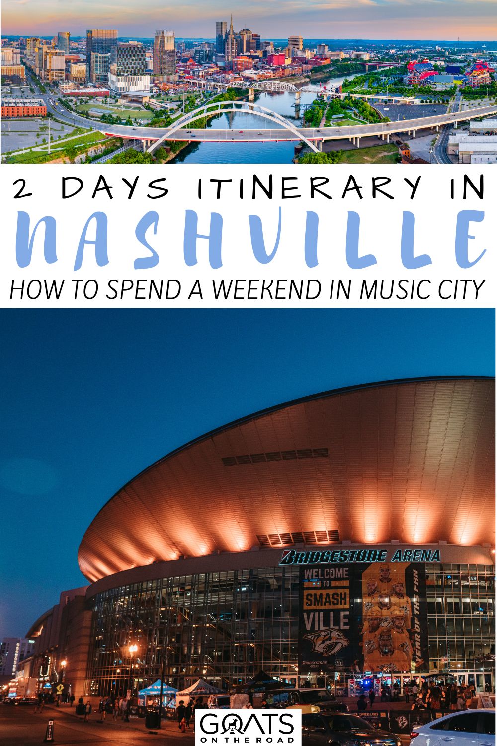 Ready for an exciting weekend getaway to Music City? Here’s the 2 days itinerary in Nashville, TN! Nashville is the perfect place for everyone who wants to enjoy live music, nature, culture, wine, and good food. You'll want to add Nashville to your travel bucket list soon! | #traveltips #usatravel #tennessee “2 Days Itinerary in Nashville: How to Spend A Weekend in Music City