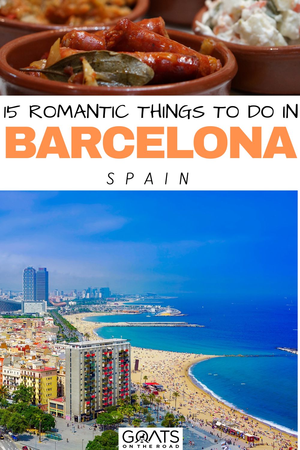 Heading to one of the most romantic and beautiful cities in Europe? This guide for couples shares 15 romantic things to do in Barcelona, Spain. From strolling through The Picturesque Parc Güell to taking a dance lesson as well as wandering together At Gaudí’s Incredible Sagrada Família, and a lot more! | #spain #traveltips #wanderlust “15 Romantic Things To Do in Barcelona, Spain