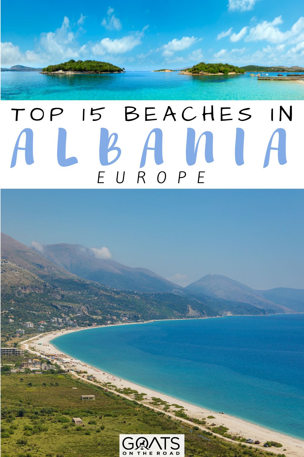 Wondering what are the most incredible beaches in Albania? Here's my guide to the Top 15 beaches in Albania from Dhermi, Saranda, Vlora, Ksamil and more! These are the most beautiful beaches in Albania including the Mirror Beach in Saranda, Thrown Sand Beach, Dhermi Beach, Borsh Beach, Golem Beach, Gjipe Beach, Jala Beach, Grama Bay, Pulebardha Beach, and more! Follow this list to plan your trip to Albania. | #albaniatravel #balkanstravel #beautifuldestinations “Top 15 Beaches in Albania
