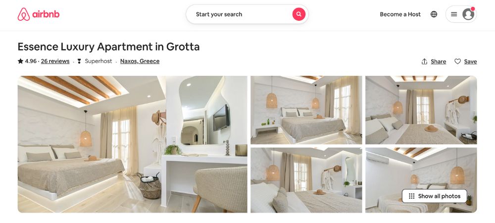 airbnb greek islands