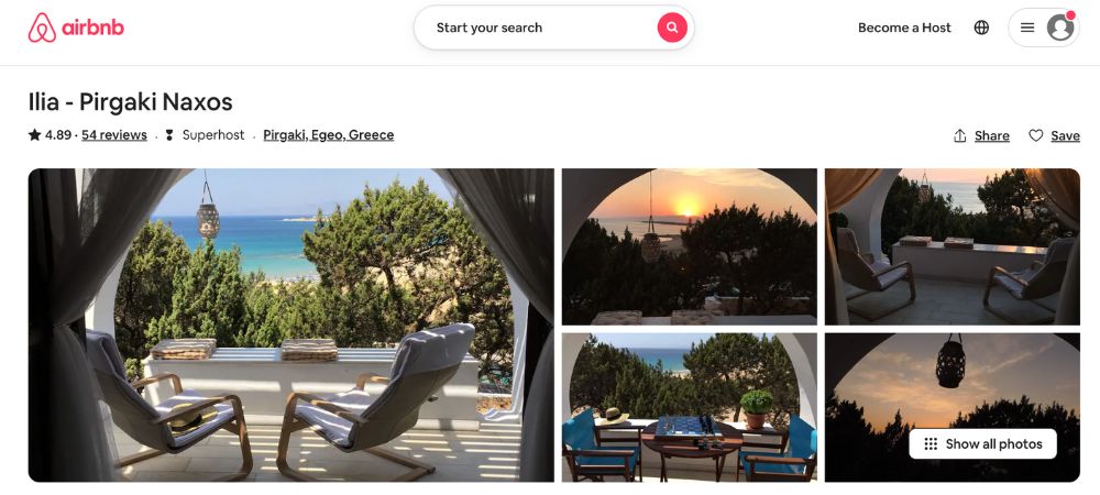 best airbnbs in naxos