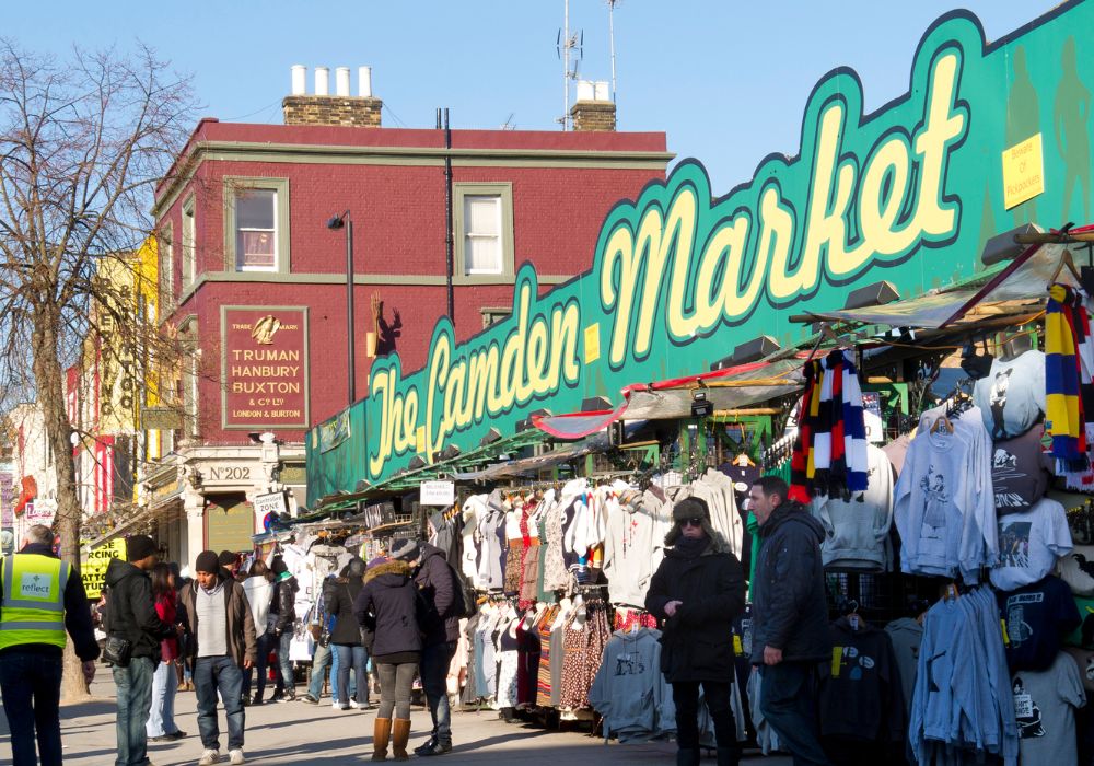 A busy weekend in Camden market.