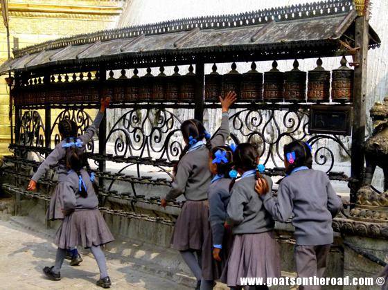 budget backpacker, travel kathmandu nepal monkey temple