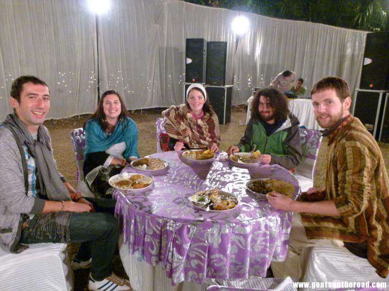 We were invited to this Indian wedding because we stayed in that town for 3 weeks.