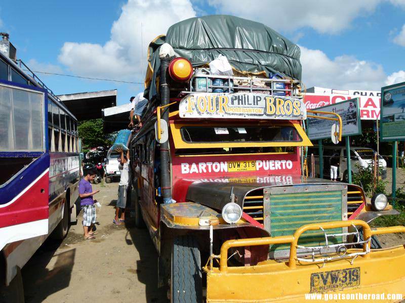 the once daily jeepney from Puerto Princesa to Port Barton, Philippines