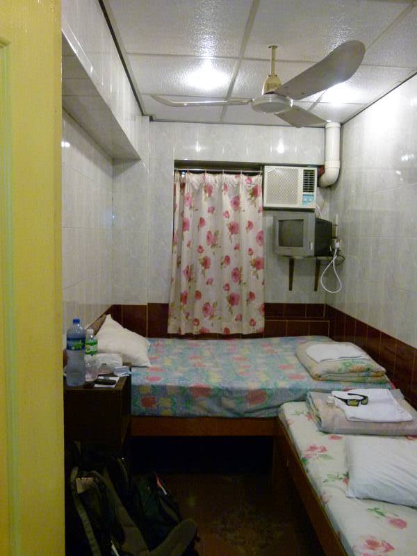 our first room at New Kowloon Hostel