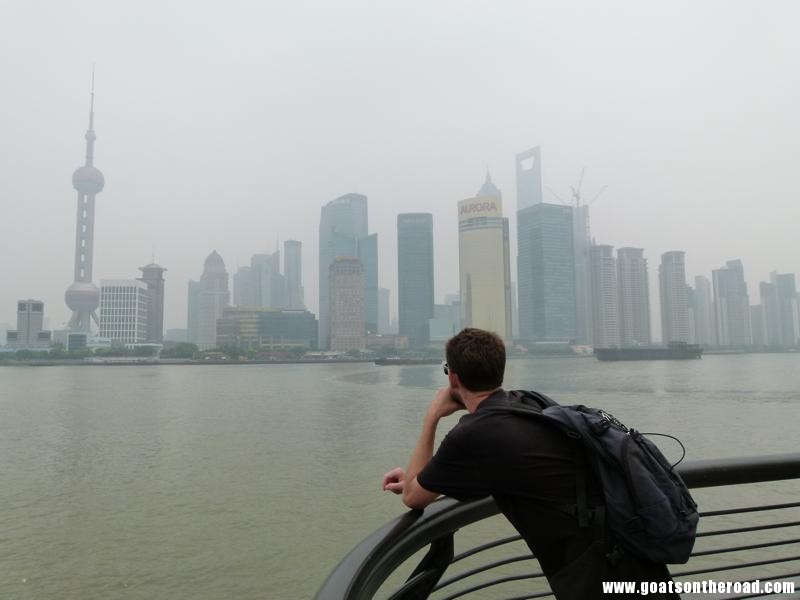 Budget Backpacking Couple In Shanghai