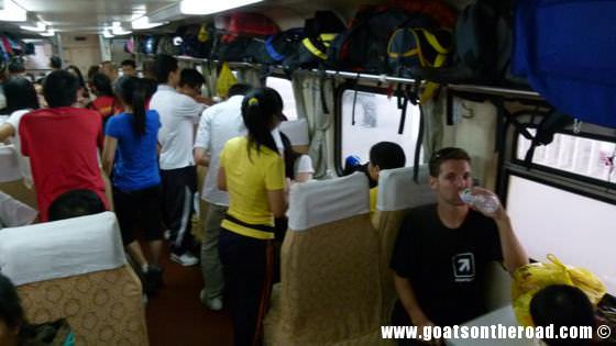Hard Seater train from Guilin to Liuzhou, China Hard Seater train from Guilin to Liuzhou, China