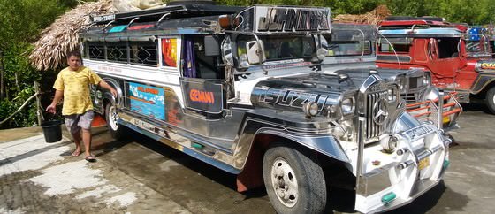 Budget Backpackers transport in the philippines, a jeepney