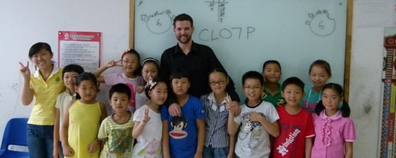 teaching in china a class of CL07 students