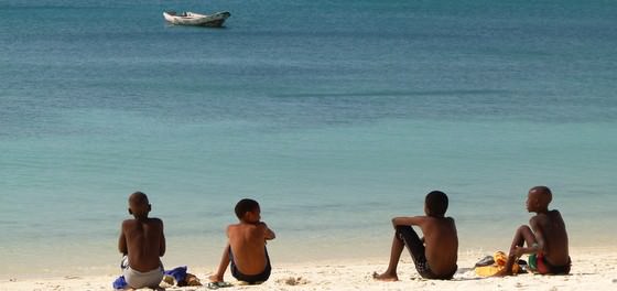 Mozambique Travel Mozambican Boys On Pemba Beach