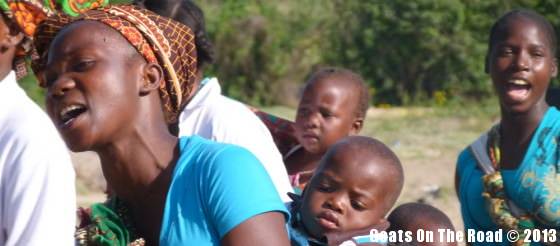 Backpacking Mozambique Women Singing And Dancing In Mozambique