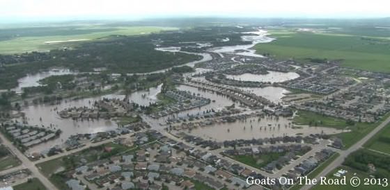 An Ariel View Of The Floods