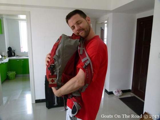 A Backpacker Loves His Backpack