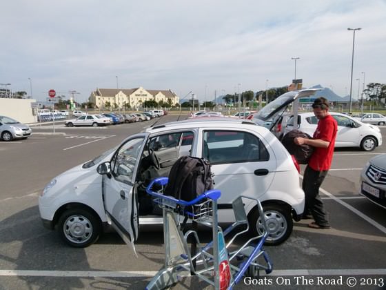 renting a car in south africa