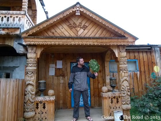 Outside Of A Russian Banya