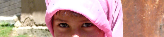 Eyes Of A Young Muslim Girl Arslanbab Kyrgyzstan