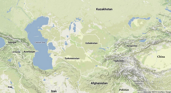 Present Day Central Asia