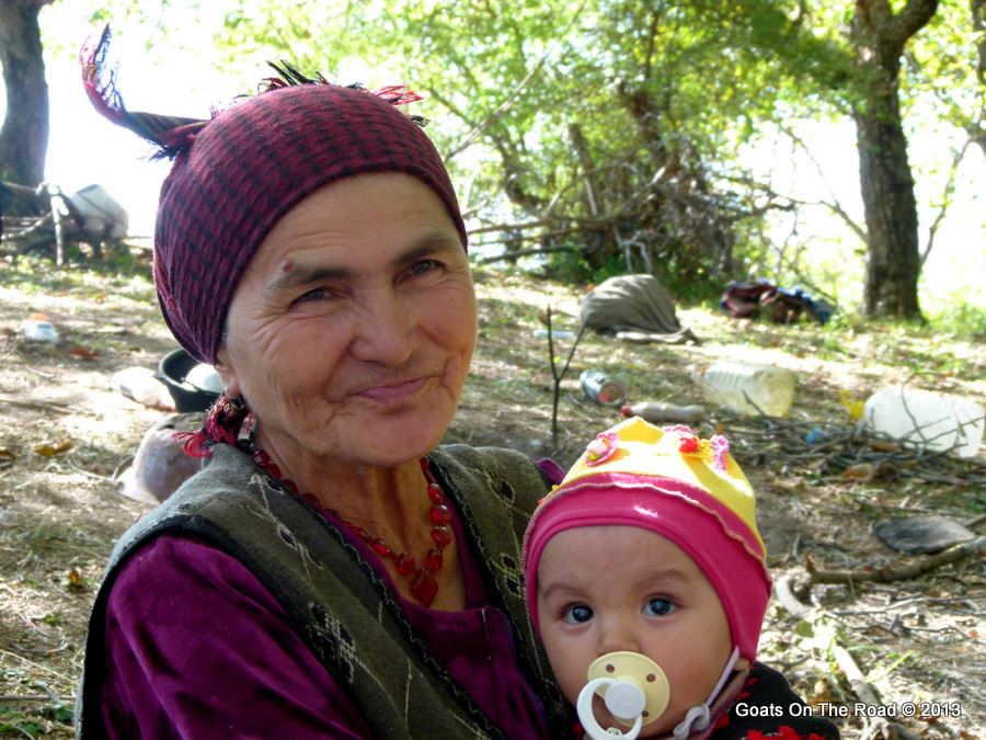 grandmother and child kyrgyzstan