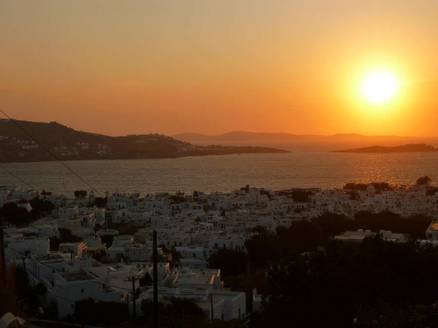 sunset quotes from mykonos greece