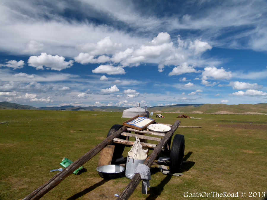 wagon in mongolia