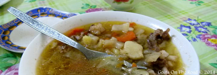 traveling Mongolia and eating Mongolian Stew