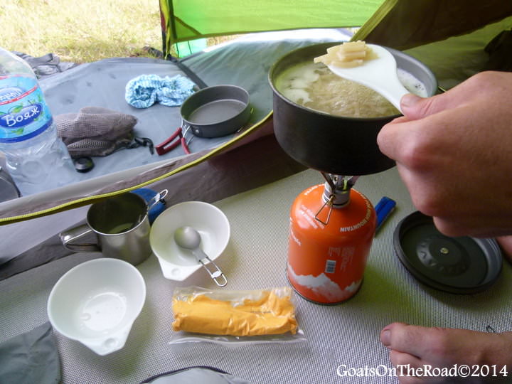 cooking gear trekking in mongolia