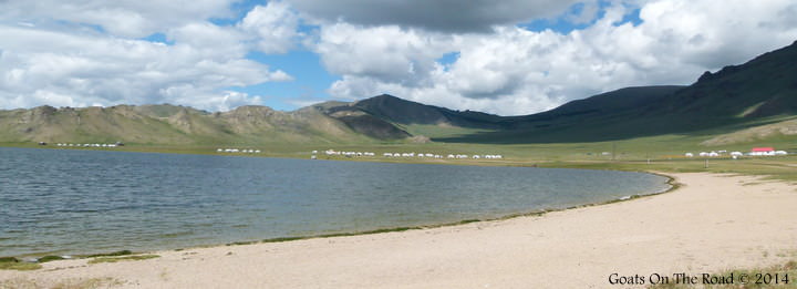 Tsagaan Nuur (White Lake) traveling Mongolia