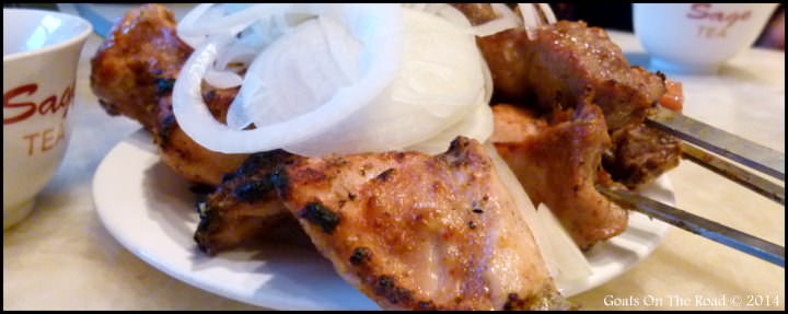 Backpacking Kyrgyzstan Food Shashlyk - Traditional Kyrgyz Kabab