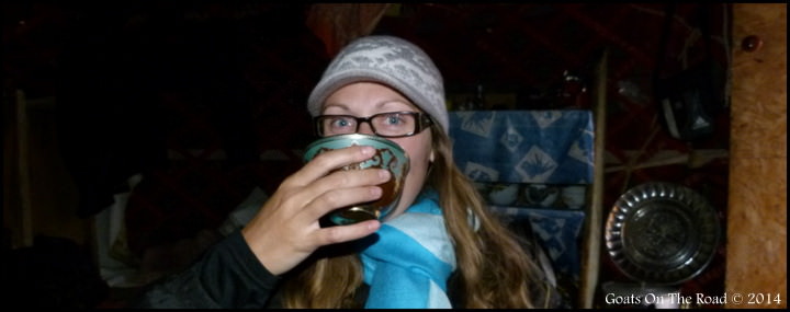Drinking Kumis Backpacking Kyrgyzstan