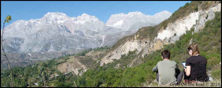 A Viewpoint Over Arslanbob Village backpacking Kyrgyzstan