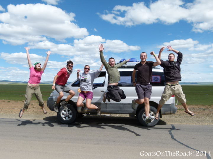 mongolian desert tour in the gobi - making friends