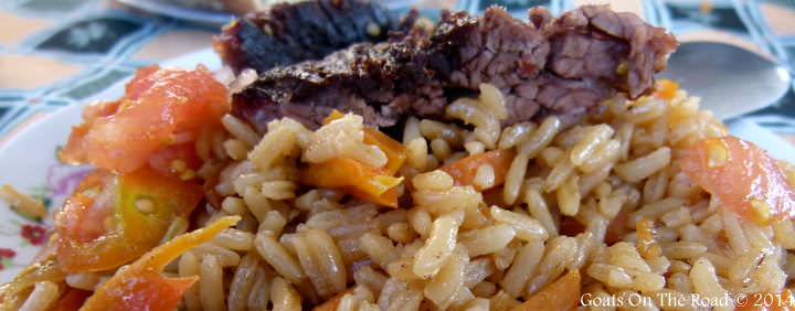 Backpacking Tajikistan Food Plov