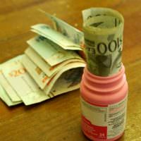 Money In Pill Container