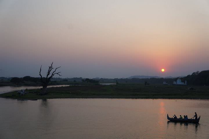 myanmar sunset