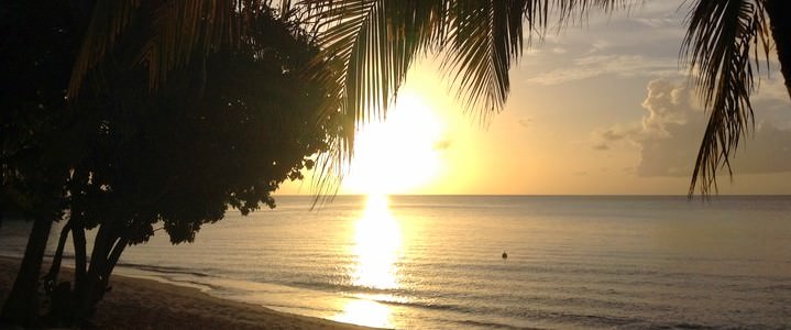 sunset grenada backpacking