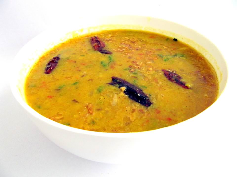 yellow dal meal in india, the best vegan food in india