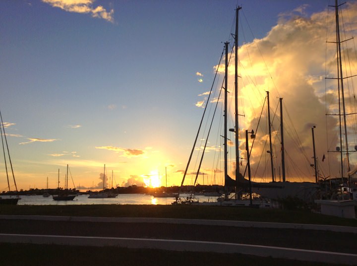 sunset in grenada