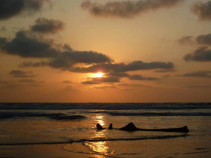 sunset in ecuador