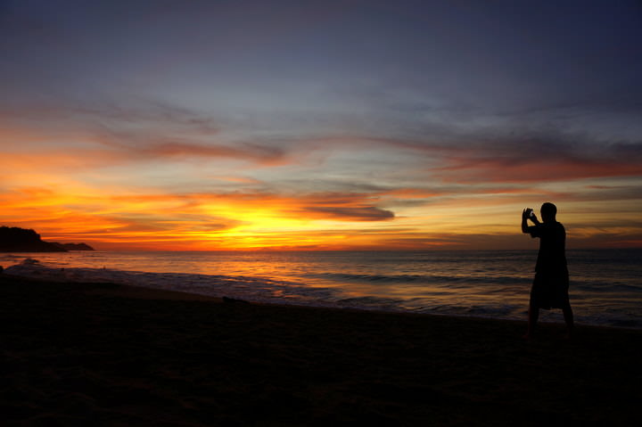 sunset in san pancho mexico