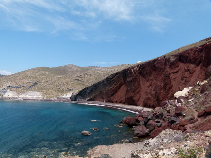 red beach santorini greece