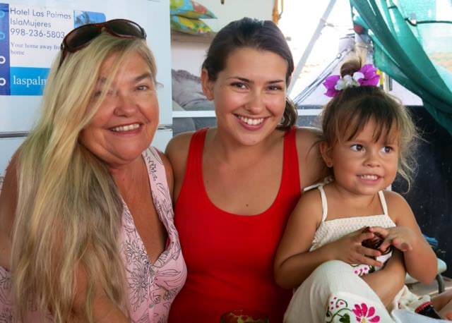 The Las Palmas Family (Left to Right: Kate, Safari, Dania)