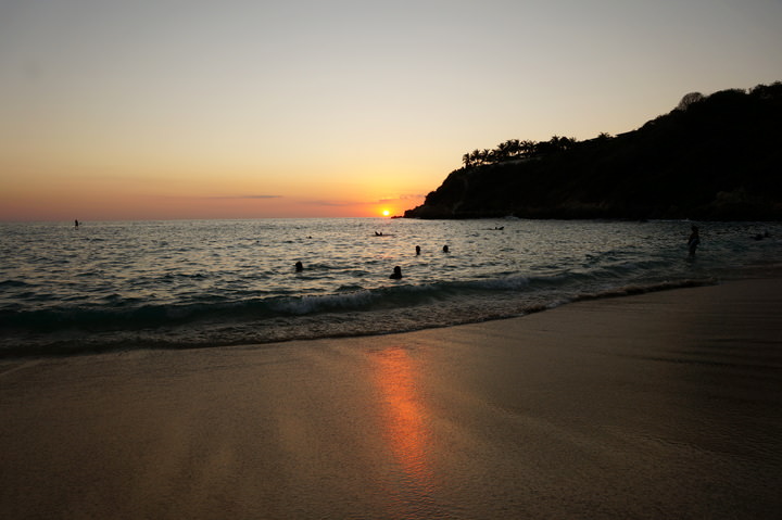 puerto escondido sunset mexico