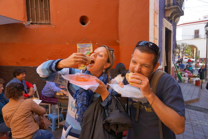 Eating Food Tour Guanajuato