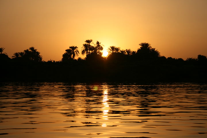 sunset in egypt