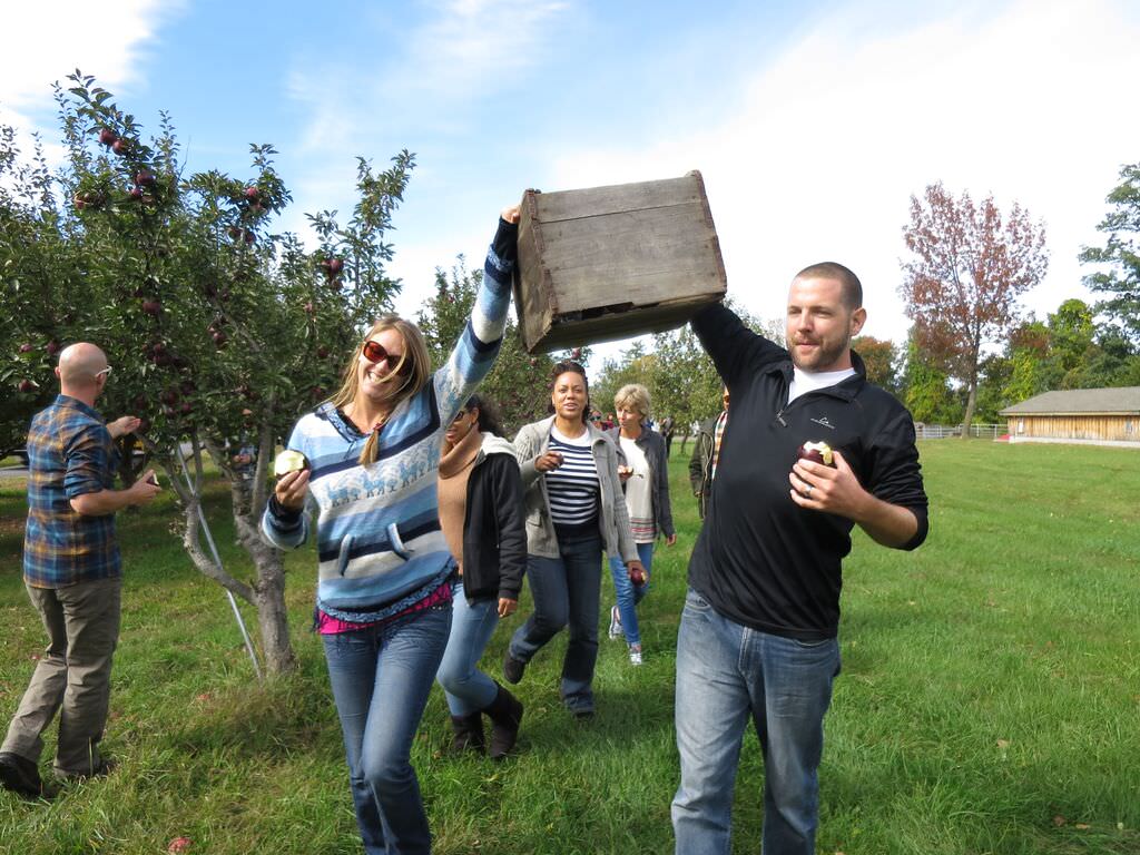 picking apples in upstate new york